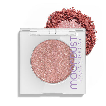 Urban Decay Moondust Mono Eyeshadow Crushin' Hard - Peachy Pink with Silver, Micro Pearls; Shade: Crushin' Hard