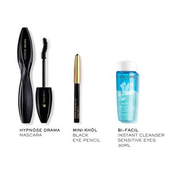 Lancome HYPNOSE MASCARA SET WITH LE CRAYON KHOL & BI-FACIL